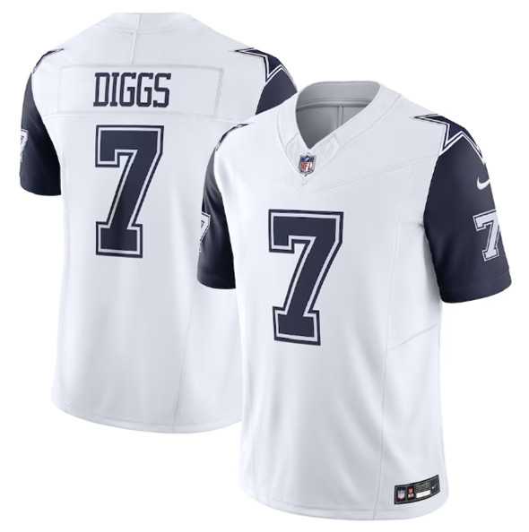 Men & Women & Youth Dallas Cowboys #7 Trevon Diggs White 2023 F.U.S.E. Vapor Limited Stitched Football Jersey